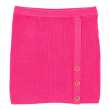 Twinset Gonna tinta unita con Bottoni Fuxia per Bambina 252GJ3063X FUXIA TWINSET 