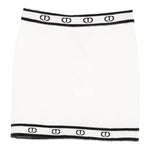 Twinset Gonna tinta unita con Logo Panna per Bambina 252GJ3072 PANNA TWINSET 