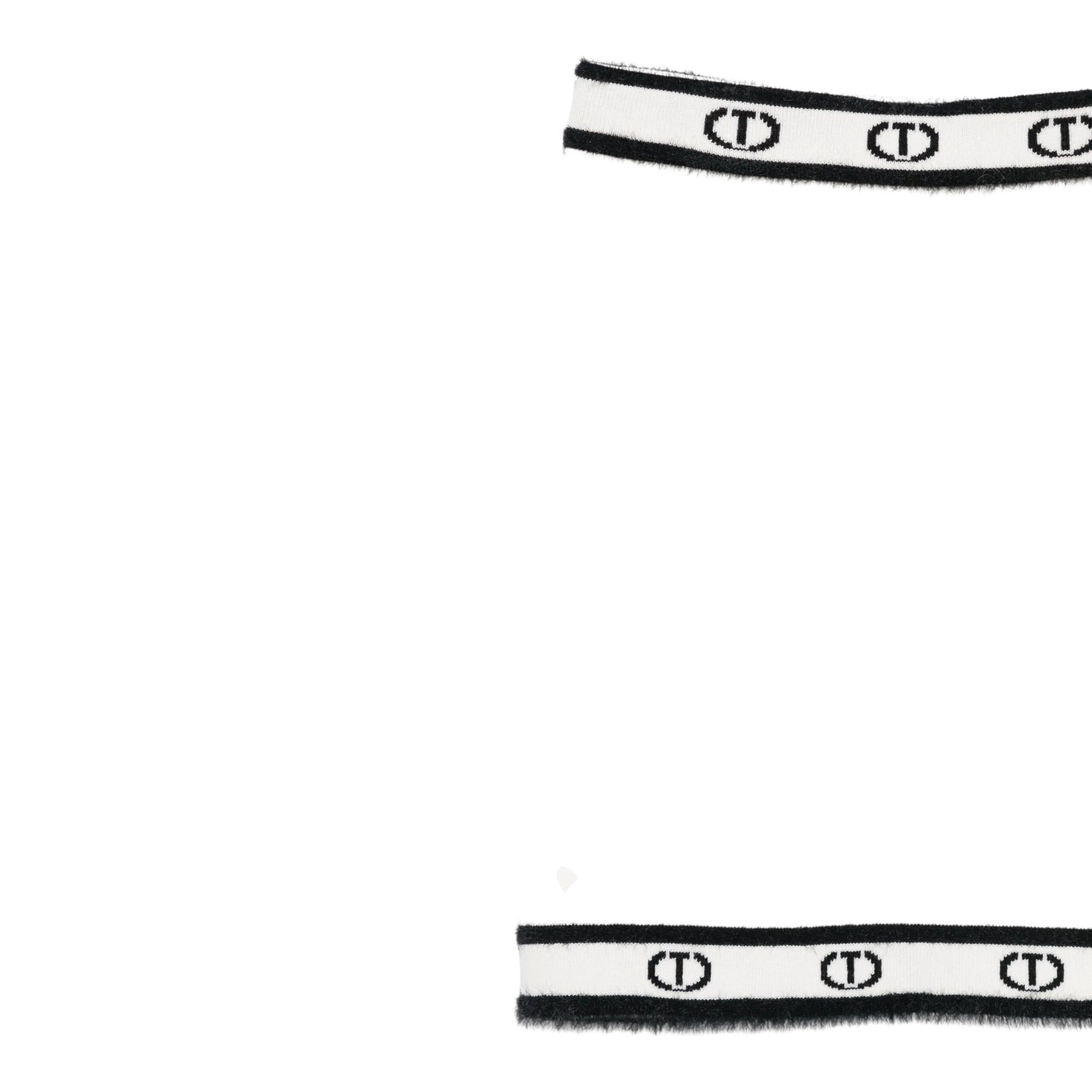 Twinset Gonna tinta unita con Logo Panna per Bambina 252GJ3072 PANNA TWINSET 