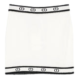 Twinset Gonna tinta unita con Logo Panna per Bambina 252GJ3072X PANNA TWINSET 