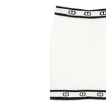 Twinset Gonna tinta unita con Logo Panna per Bambina 252GJ3072X PANNA TWINSET 