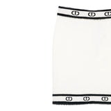 Twinset Gonna tinta unita con Logo Panna per Bambina 252GJ3072X PANNA TWINSET 
