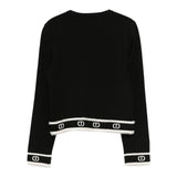 Twinset Maglia Girocollo tinta unita con Loghi Nero per Bambina 252GJ3073XX NERO TWINSET 