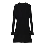 Twinset Cardigan tinta unita Lungo Nero per Bambina 252GJ3090 NERO TWINSET 