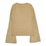 Twinset Maglia tinta unita con Logo Oro per Bambina 252GJ3111 ORO TWINSET 