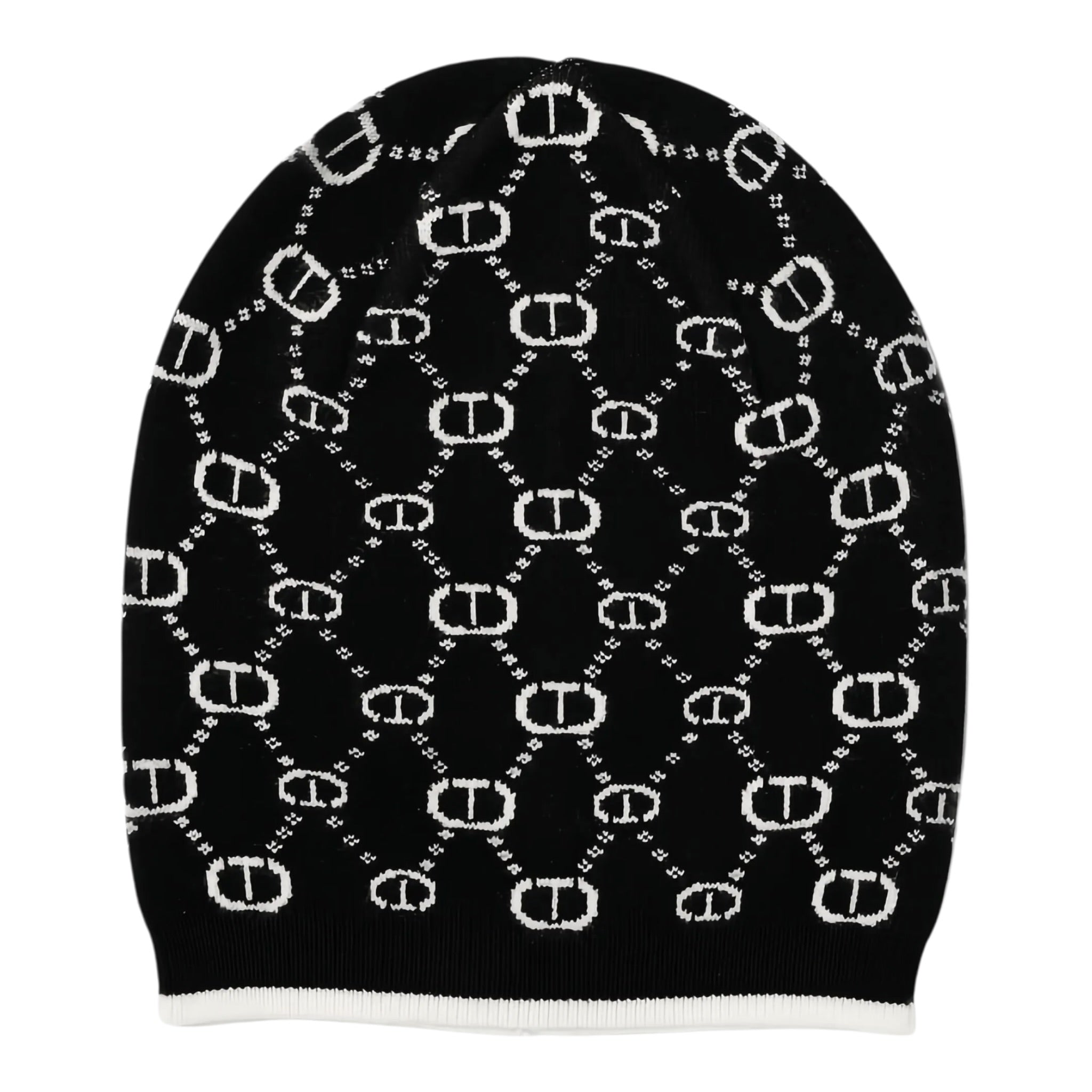 Twinset Cappello tinta unita con Loghi Nero per Bambina 252GJ501D NERO TWINSET 