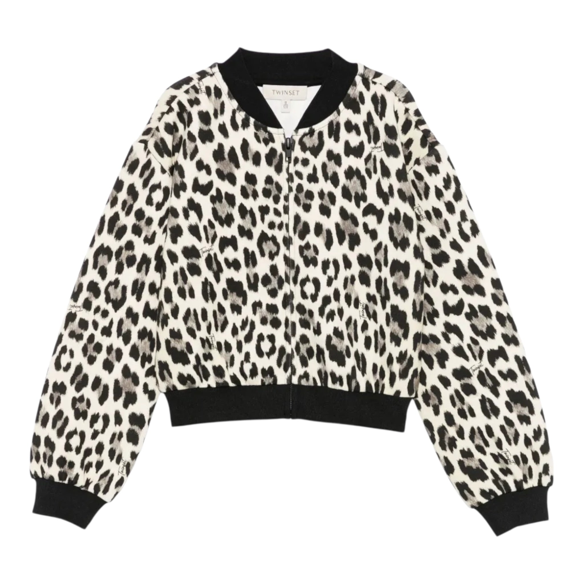Twinset Felpa tinta unita Maculata Beige per Bambina 252GK2023 BEIGE TWINSET 
