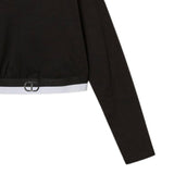 Twinset Shirt tinta unita con Logo Nero per Bambina GJ2322 NERO TWINSET 
