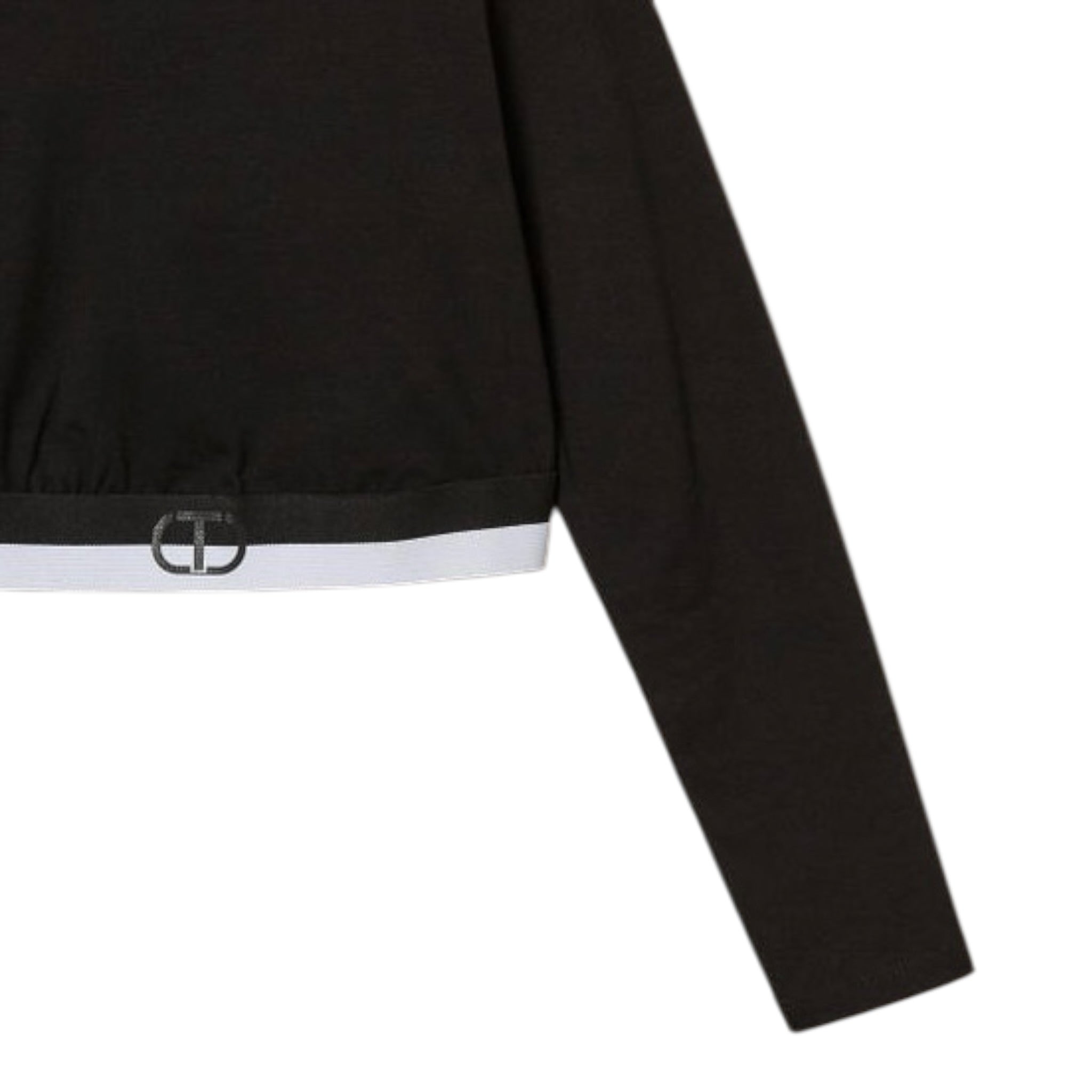 Twinset Shirt tinta unita con Logo Nero per Bambina GJ2322 NERO TWINSET 