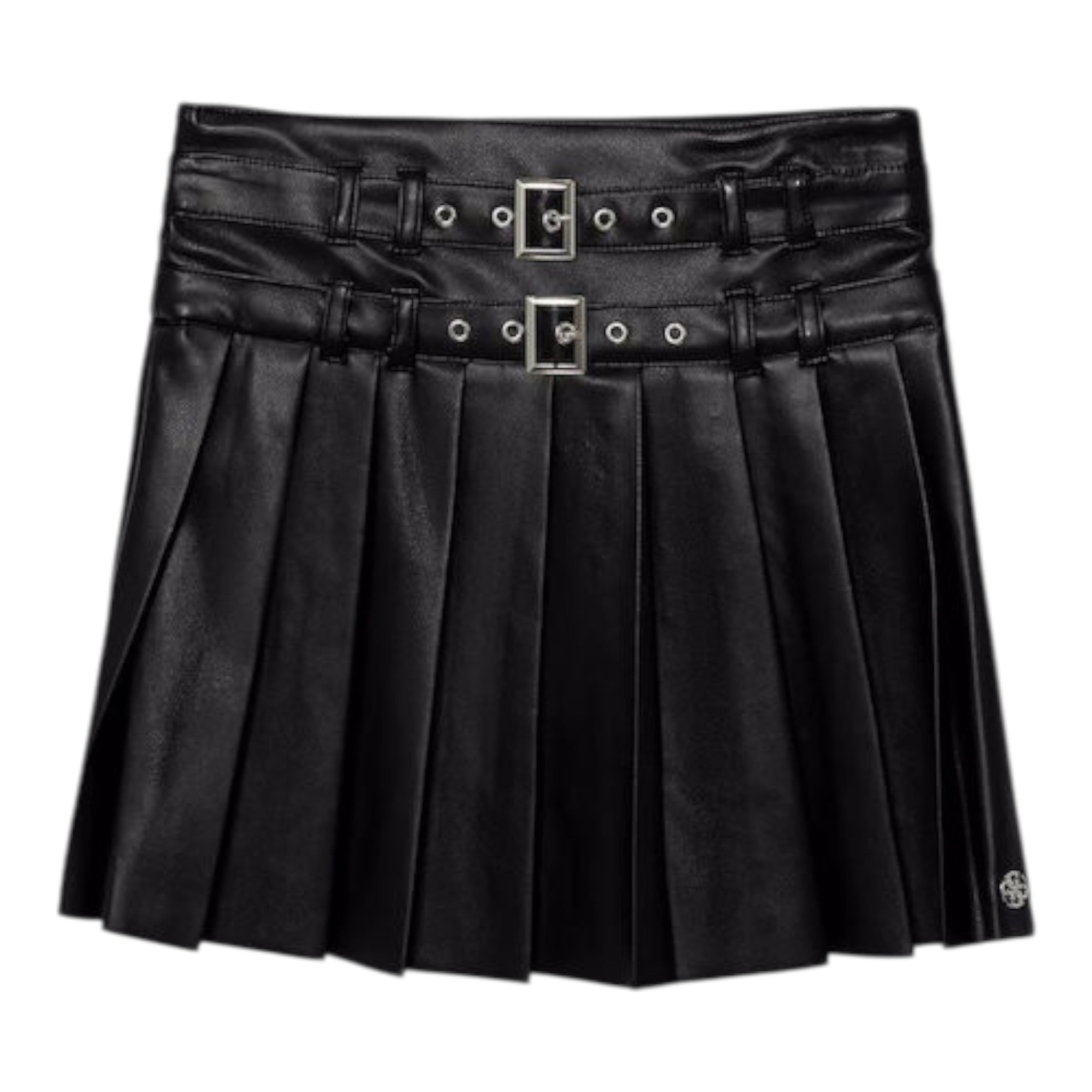 Guess Gonna In Ecopelle tinta unita Nero per Bambina J5YD04WFV60 NERO GUESS 