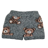 U+È Short tinta unita con Orsi Grigio per Neonata UE1907N GRIGIO U+è 