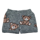 U+È Short tinta unita con Orsi Grigio per Neonata UE1907N GRIGIO U+è 