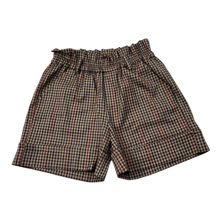 U+È Short Stampa Fantaisa con Elastico In Vita Beige per Bambina UE1956J BEIGE U+è 