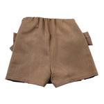 U+È Short tinta unita con Elastico In Vita Beige per Neonata UE1957 BEIGE U+è 