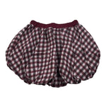 U+È Short Modello Palloncino Fantasia Quadri Bordeaux per Bambina UE1959J BORDEAUX U+è 