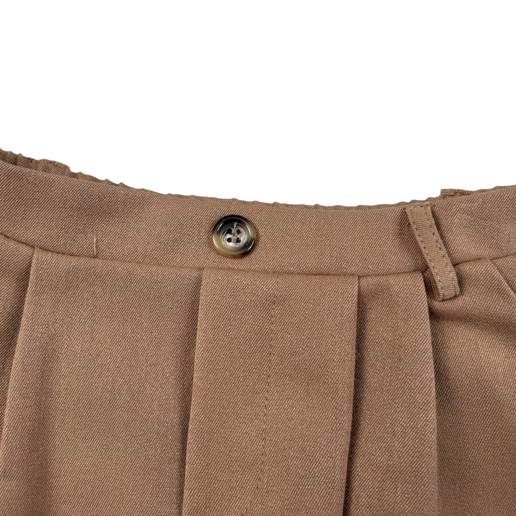 U+È Short tinta unita con Elastico In Vita Cammello per Neonata UE1961N CAMMELLO U+è 