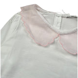 U+È Shirt tinta unita con Colletto In Contrasto Bianco per Neonata UE1999 BIANCO U+è 
