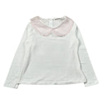 U+È Shirt tinta unita con Colletto In Contrasto Bianco per Bambina UE1999J BIANCO U+è 