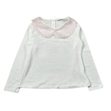 U+È Shirt tinta unita con Colletto In Contrasto Bianco per Bambina UE1999J BIANCO U+è 