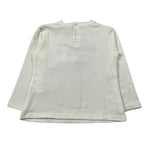 U+È Shirt Girocollo tinta unita con Stampe Panna per Bambina UE2006 PANNA U+è 
