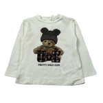 U+È Shirt Girocollo tinta unita con Stampa Panna per Bambina UE2011JX PANNA U+è 