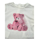 U+È Shirt tinta unita con Stampa Panna per Neonata UE2038X PANNA U+è 
