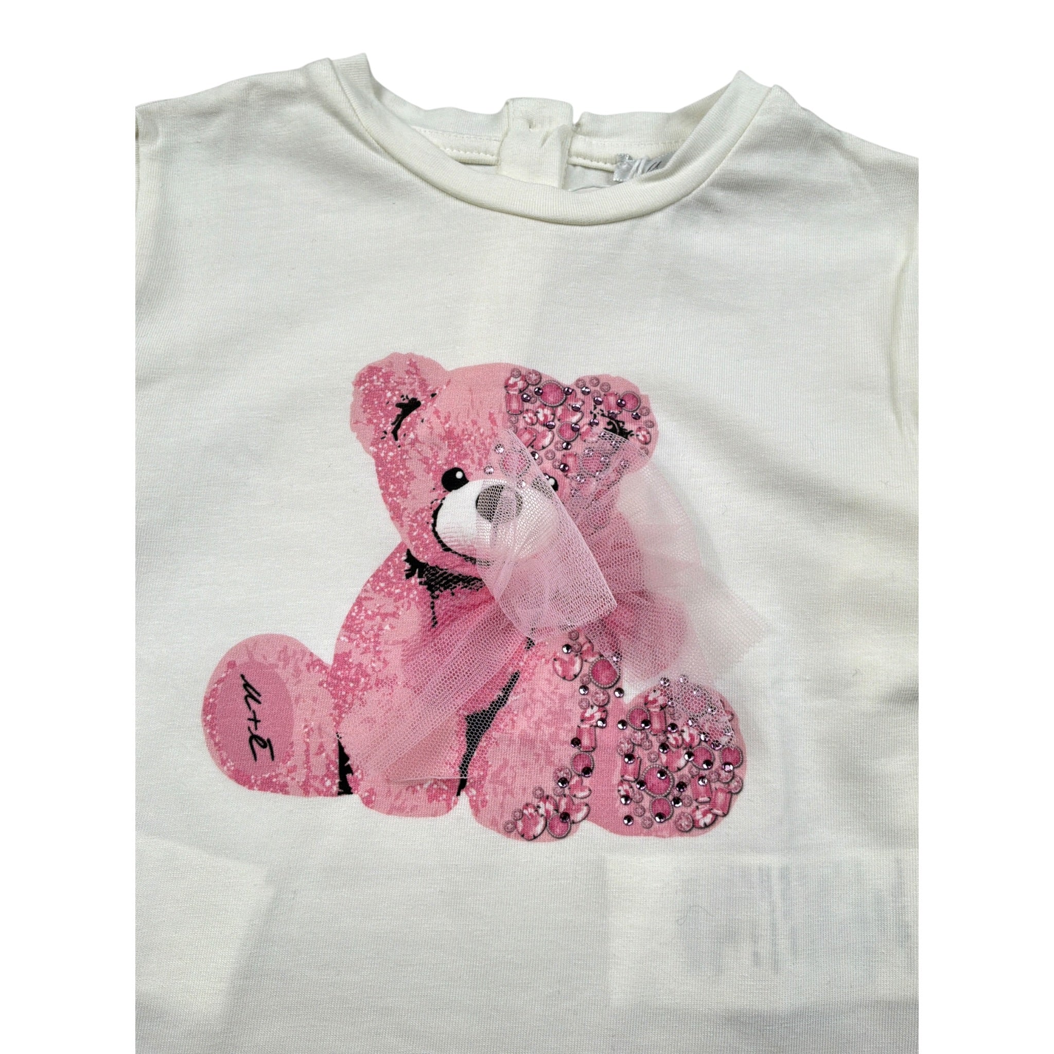 U+È Shirt tinta unita con Stampa Panna per Neonata UE2038X PANNA U+è 