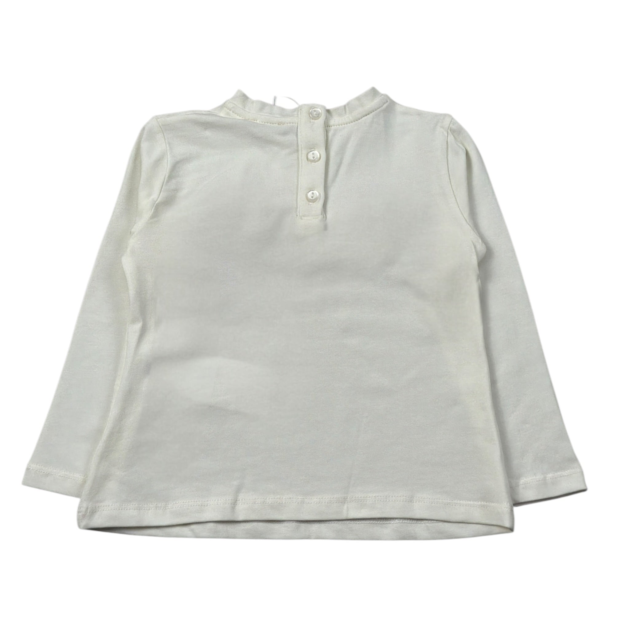 U+È Shirt tinta unita con Stampa Panna per Neonata UE2040X PANNA U+è 
