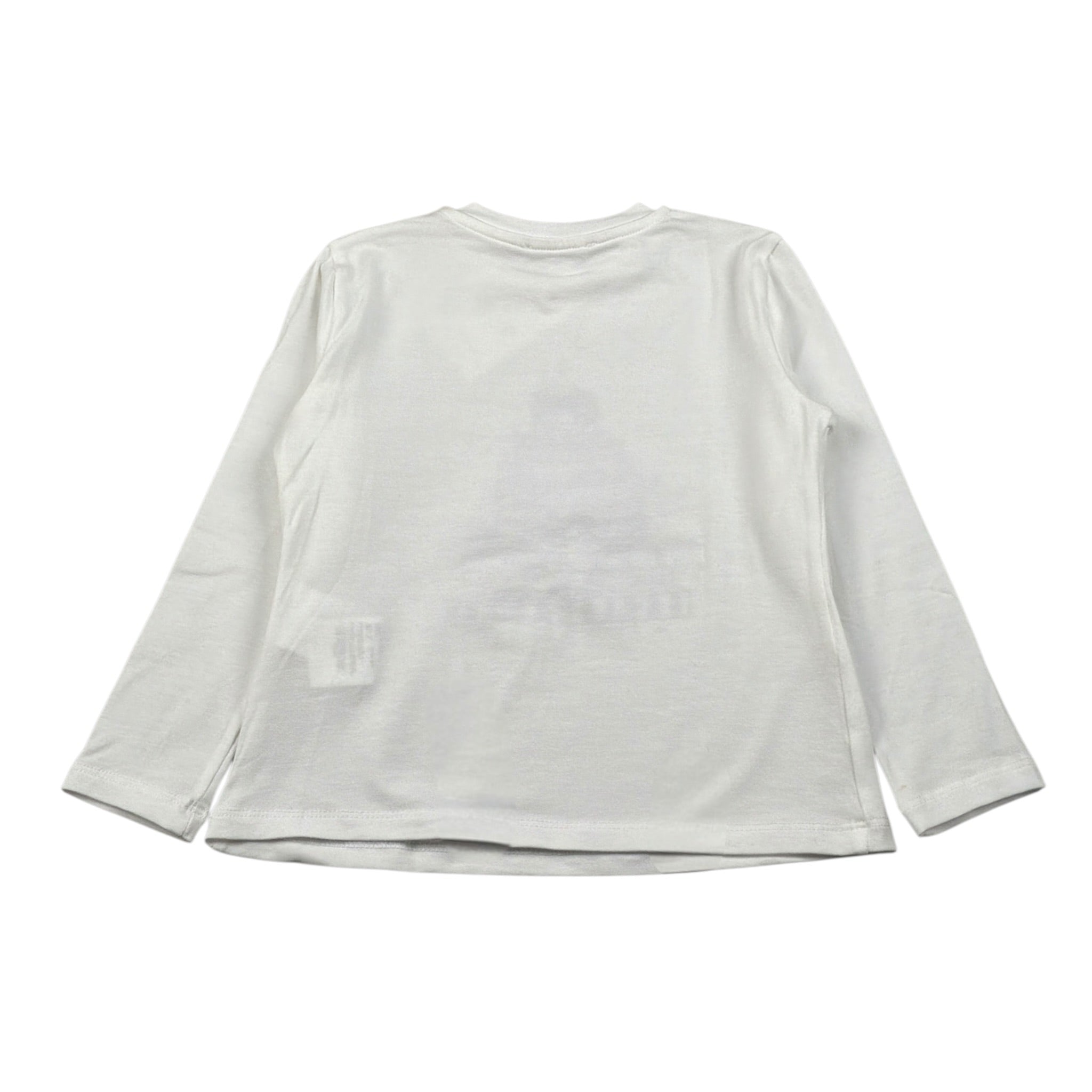 U+È Shirt Girocollo tinta unita con Stampa Bianco per Bambina UE2061J BIANCO U+è 