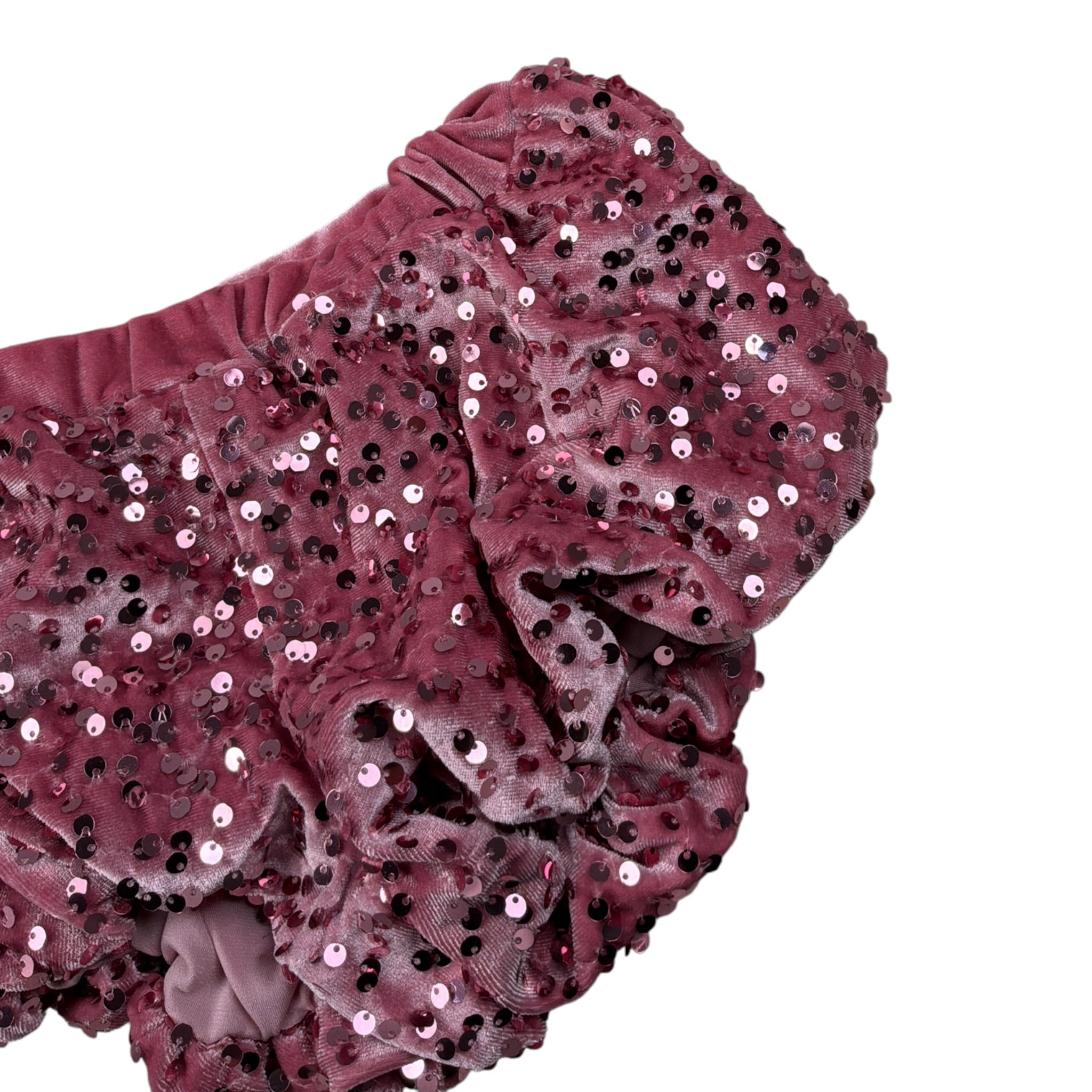 U+È Coulotte tinta unita con Paillettes Rosa per Bambina UE2113X ROSA U+è 