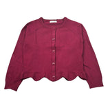 U+È Cardigan tinta unita Bordeaux per Bambina UE2197 BORDEAUX U+è 