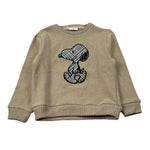 U+È Felpa Chiusa Girocollo tinta unita con Ricamo Beige per Bambino UEM0246 BEIGE U+è 