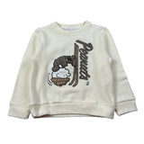 U+È Maglia tinta unita Girocollo con Stampe Panna per Bambino UEM0426X PANNA U+è 