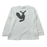 U+È Shirt Girocollo tinta unita con Stampa Bianco per Bambino UEM0450 BIANCO U+è 