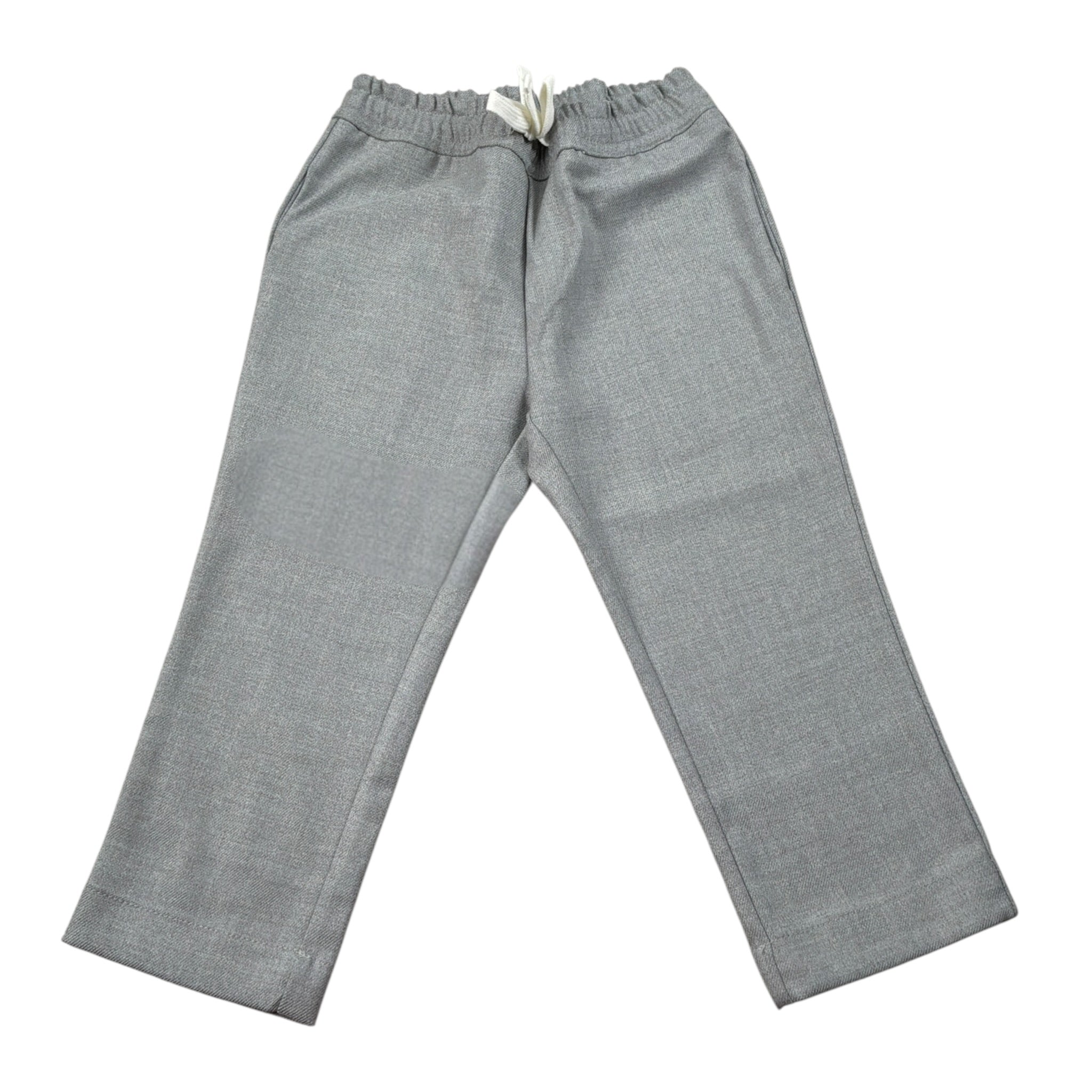 U+È Pantalone tinta unita con Elastico In Vita Grigio per Bambino UEM0467 GRIGIO U+è 