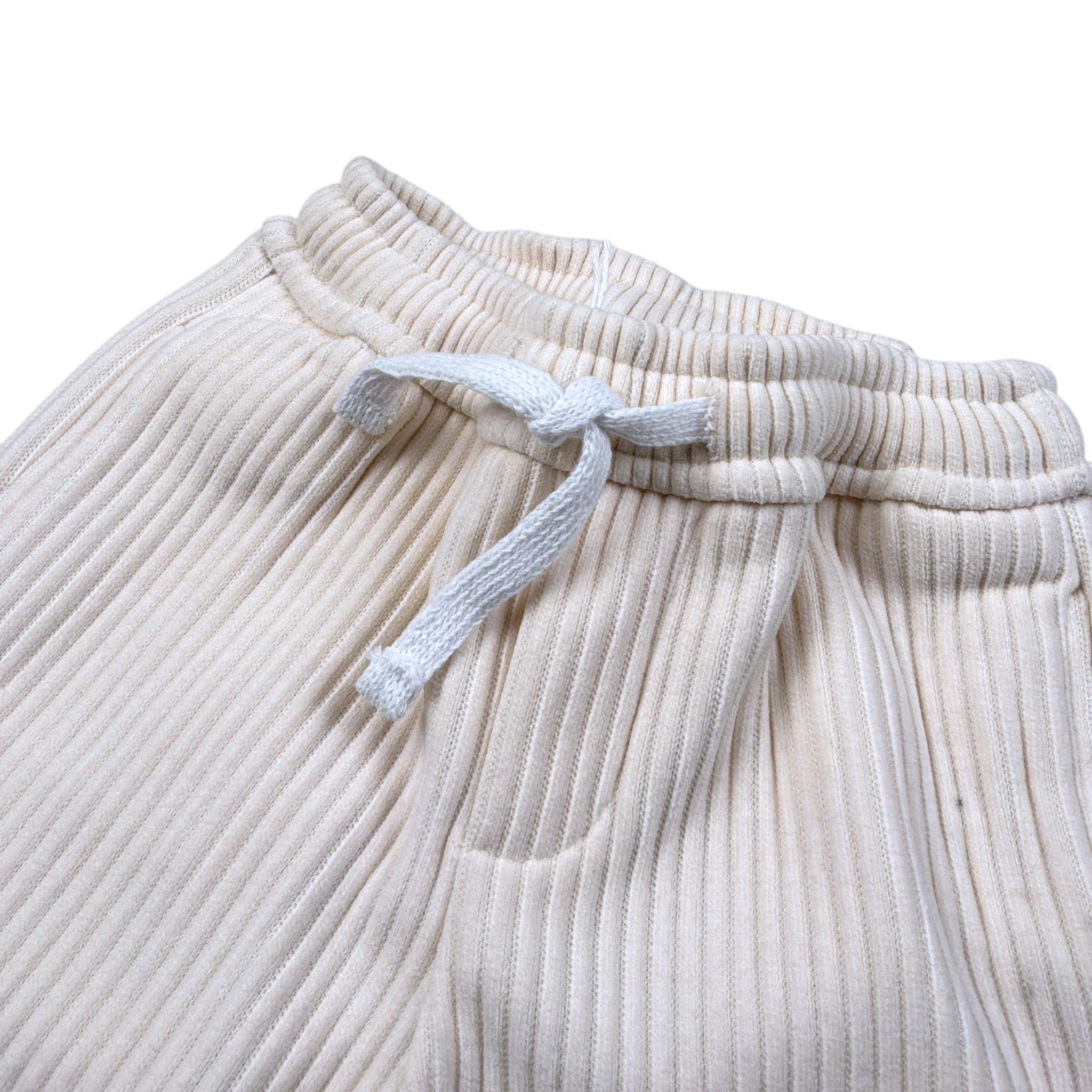 U+È Pantalone tinta unita con Elastico In Vita Panna per Neonato UEM0654X PANNA U+è 
