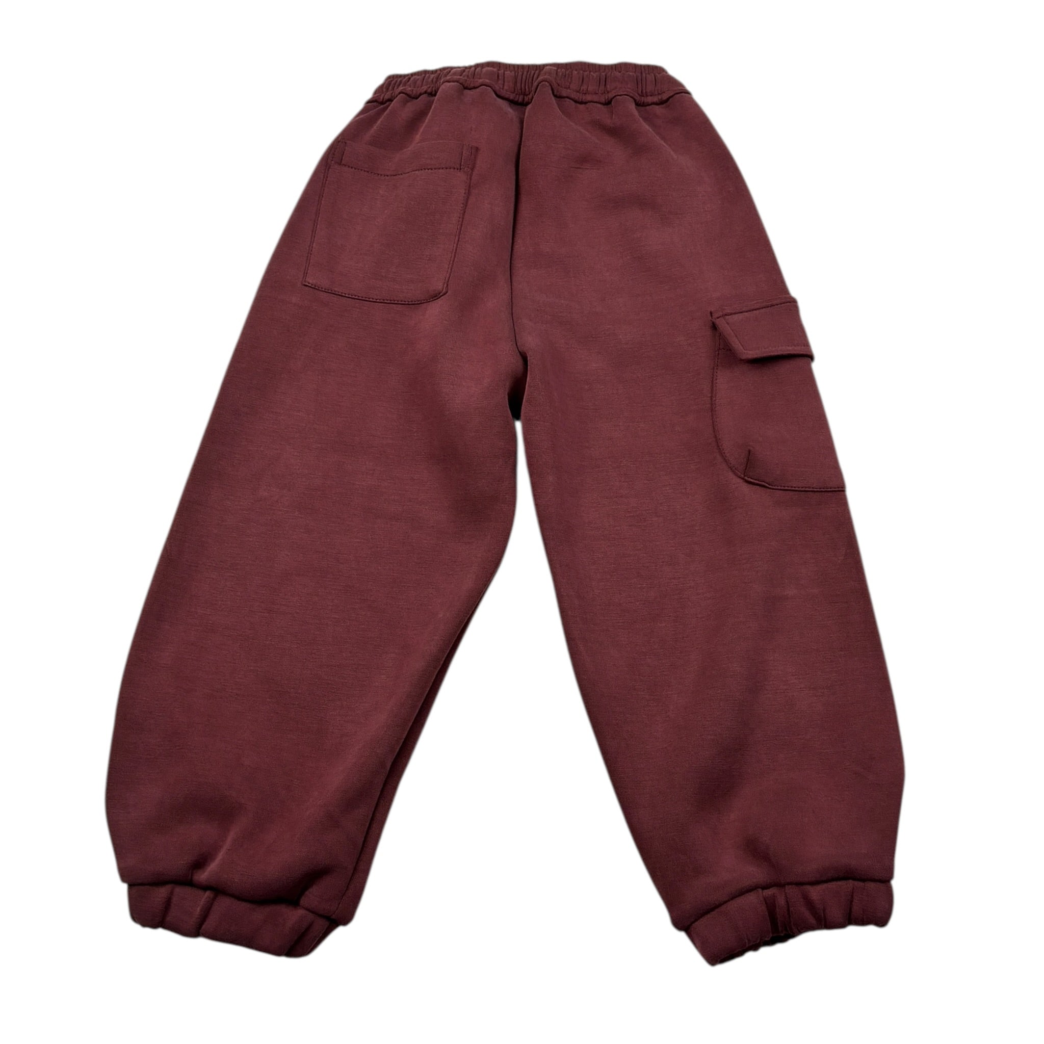 U+È Pantalone tinta unita con Elastico In Vita Bordeaux per Bambino UEM0671 BORDEAUX U+è 
