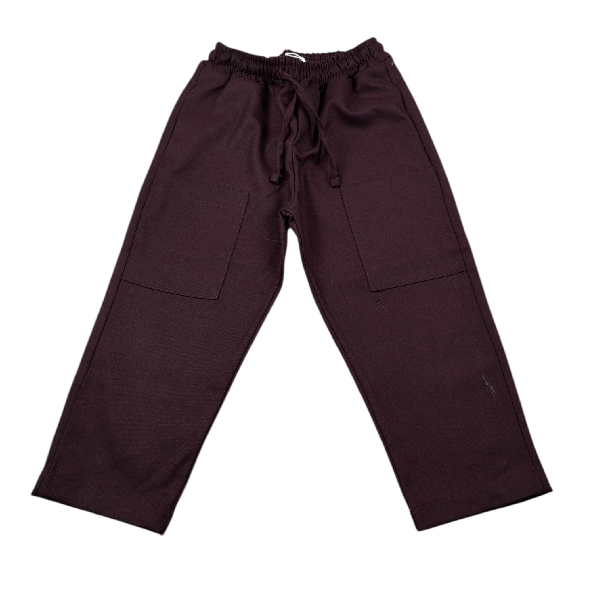 U+È Pantalone tinta unita con Elastico In Vita Bordeaux per Bambino UEM0698 BORDEAUX U+è 