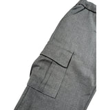 U+È Pantalone tinta unita con Elastico Grigio per Bambino UEM183 GRIGIO U+è 