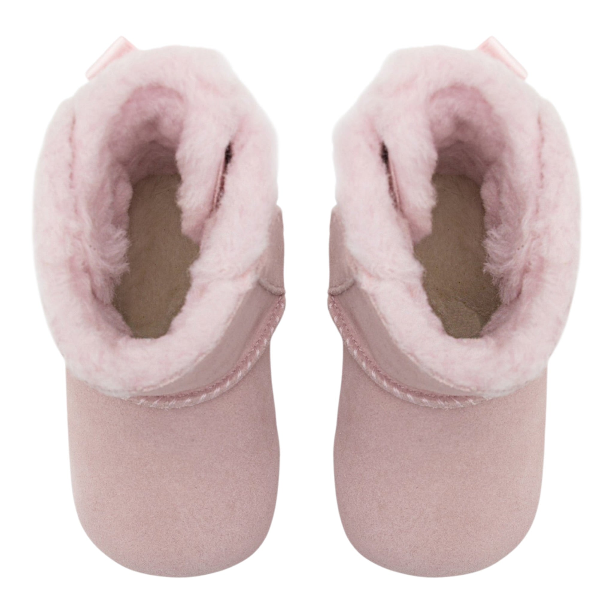 Ugg Stivali tinta unita con Fiocchi Rosa per Neonata I11576921 ROSA UGG 