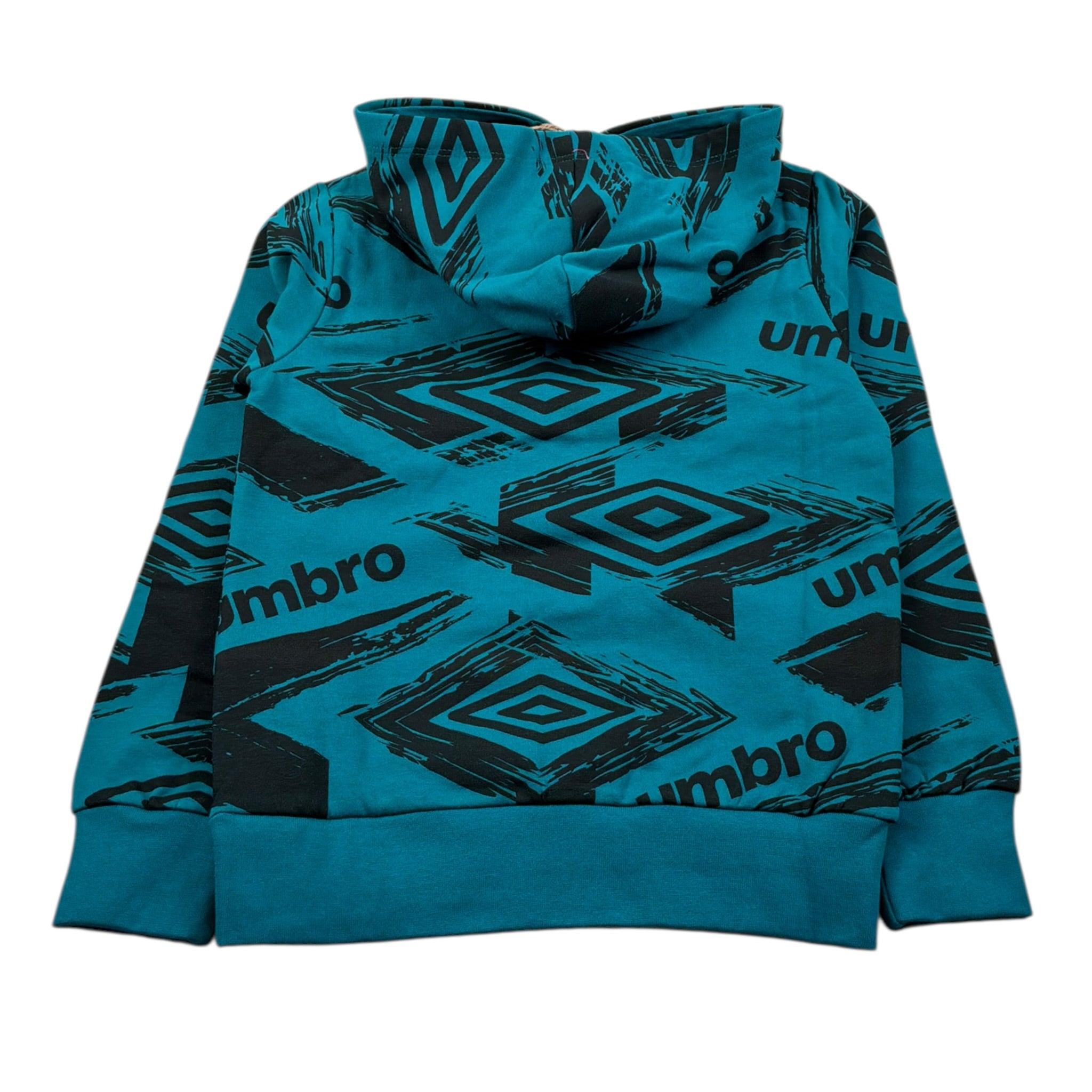 Umbro Felpa Chiusa tinta unita con Cappuccio Ottanio per Bambina 82GT10029 OTTANIO UMBRO 