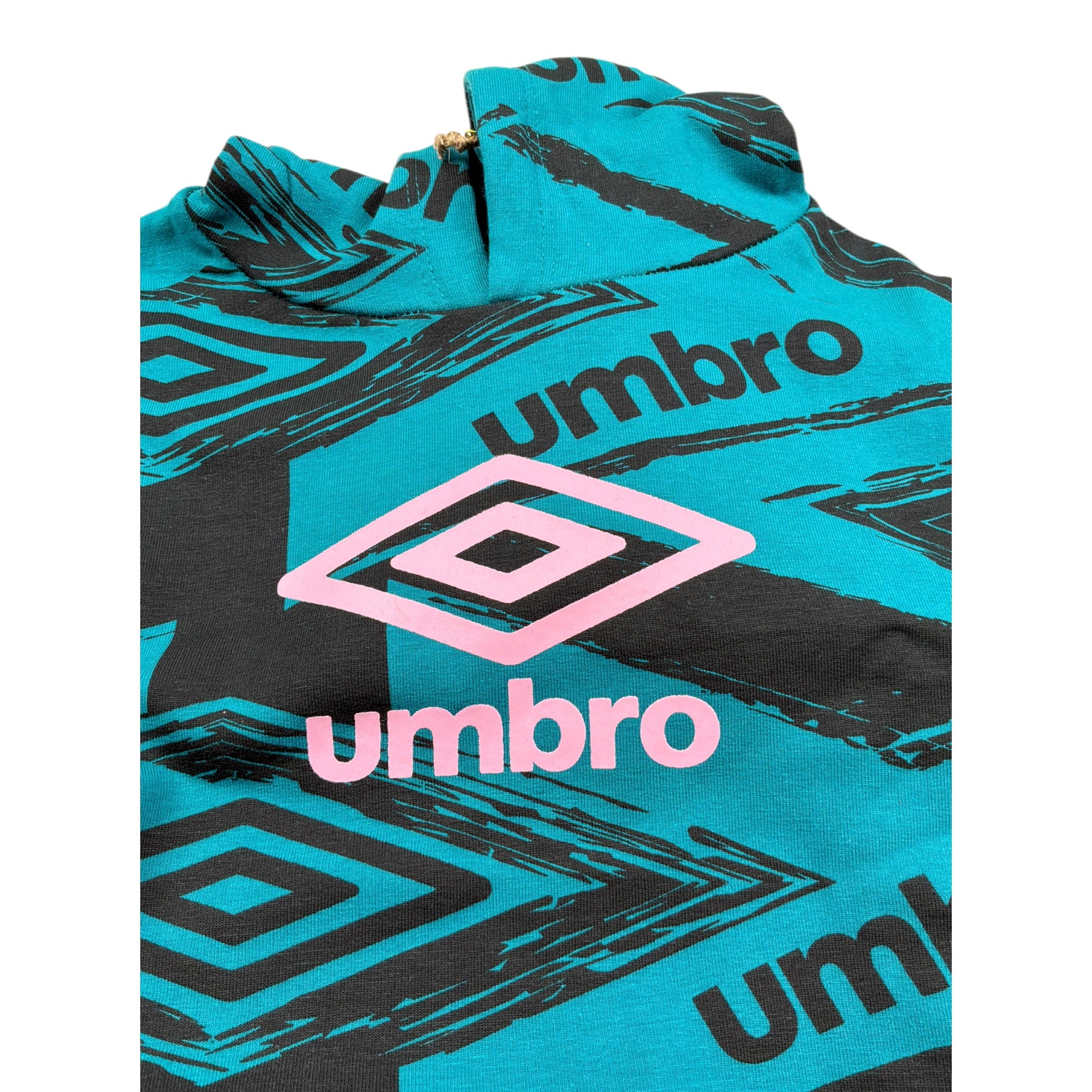 Umbro Felpa Chiusa tinta unita con Cappuccio Ottanio per Bambina 82GT10029 OTTANIO UMBRO 