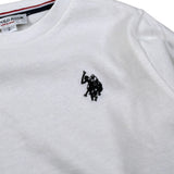 U.S. Pollo Assn Shirt tinta unita con Stampa Bianco per Neonato 000065 BIANCO U.S. POLO ASSN 