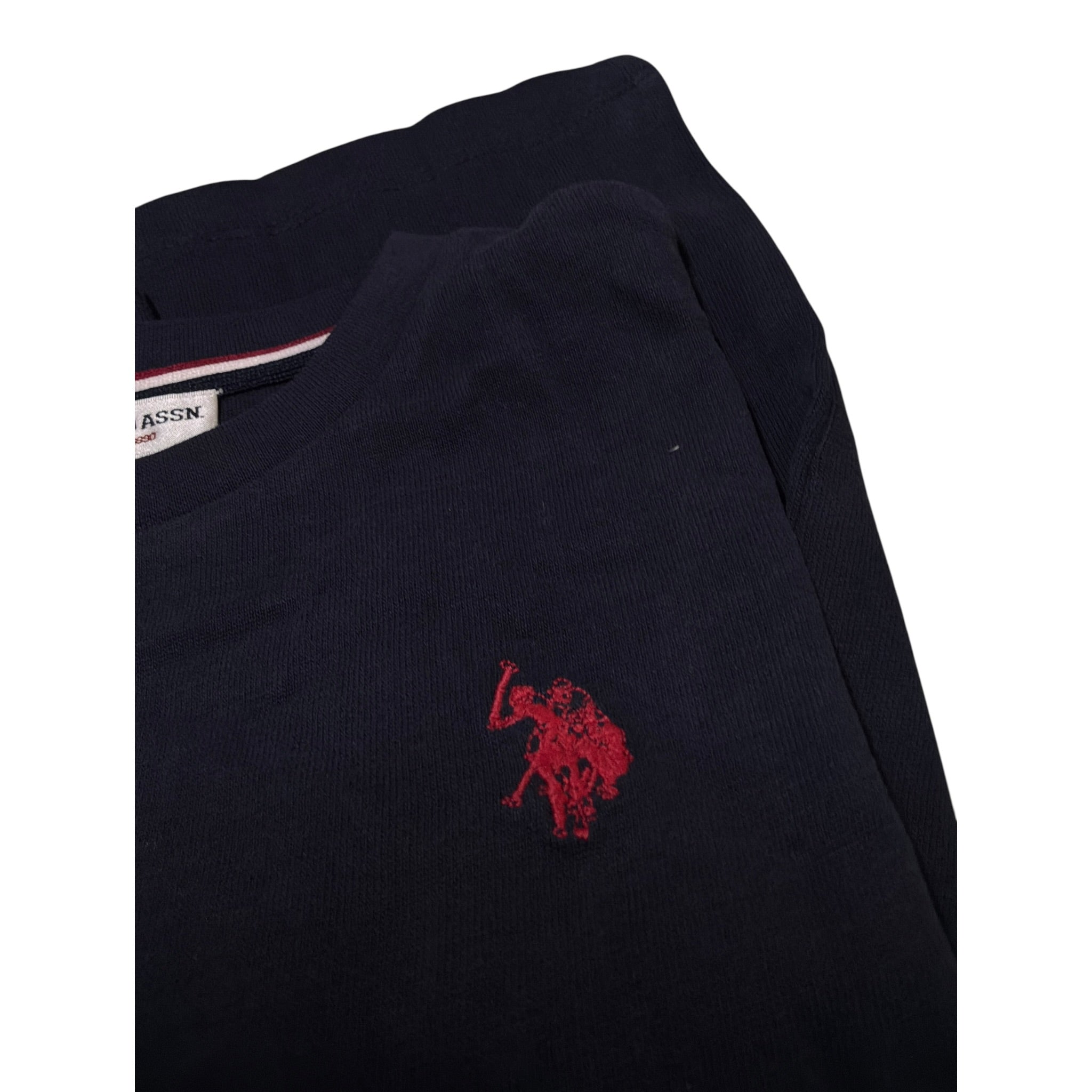 U.S. Pollo Assn Shirt tinta unita con Stampa Blu per Bambino 000065X BLU U.S. POLO ASSN 