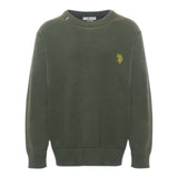 U.S. Pollo Assn Maglia tinta unita con Logo Verde per Bambino 002186X VERDE U.S. POLO ASSN 