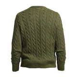 U.S. Pollo Assn Maglia tinta unita con Logo E Trecce Verde per Neonata 002592N VERDE U.S. POLO ASSN 