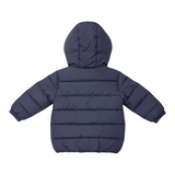 U.S. Pollo Assn Giubbino tinta unita con Zip E Cappuccio Blu per Neonato TIA25024PI BLU U.S. POLO ASSN 