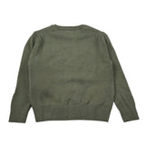 U.S. Polo Assn Maglia Girocollo tinta unita con Logo Verde per Neonato US425733 VERDE U.S. POLO ASSN 