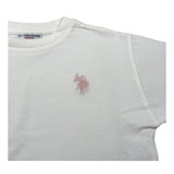 U.S. Polo Assn T-Shirt Girocollo tinta unita con Logo Bianco per Bambina US42610 BIANCO U.S. POLO ASSN 