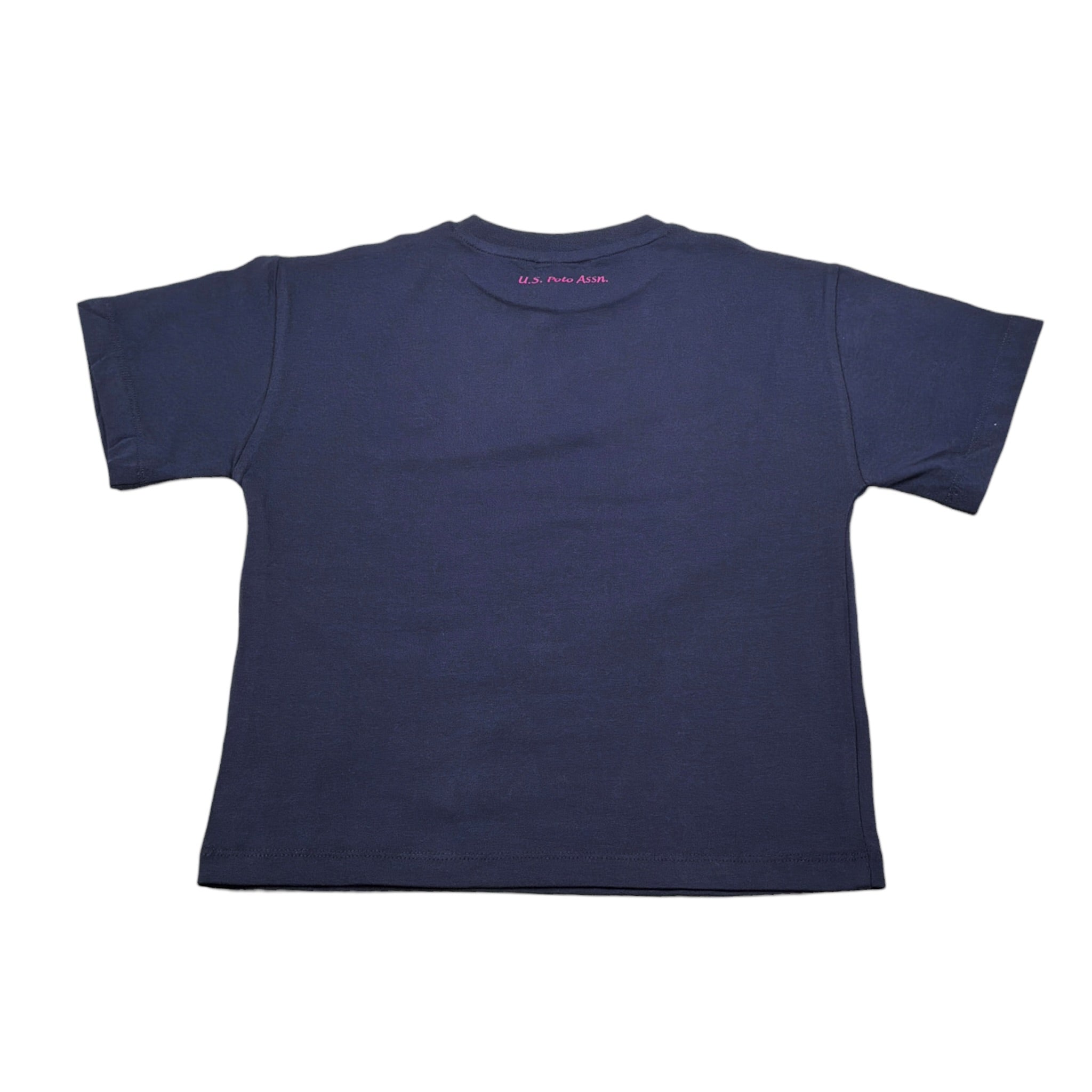 U.S. Polo Assn T-Shirt Girocollo tinta unita con Logo Blu per Bambina US42610 BLU U.S. POLO ASSN 